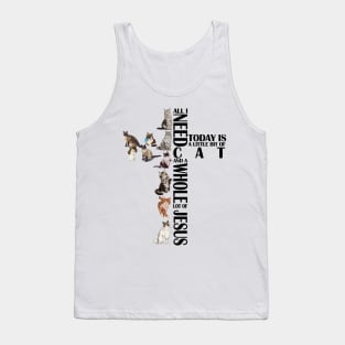 Cats Juses Christmas Tank Top